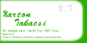 marton takacsi business card